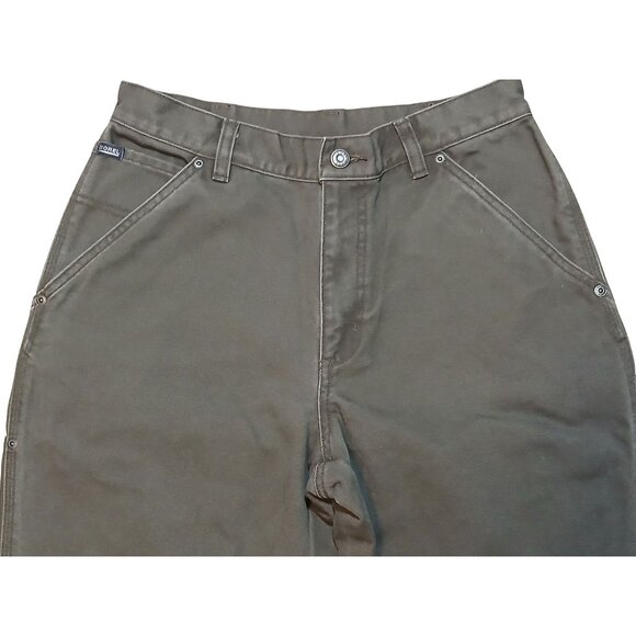 Sorel Heavy Duty Canvas Pants Mens 30x32 Olive Green Workwear Denim Carpenter - Picture 6 of 7